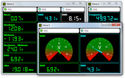 Several multimeters